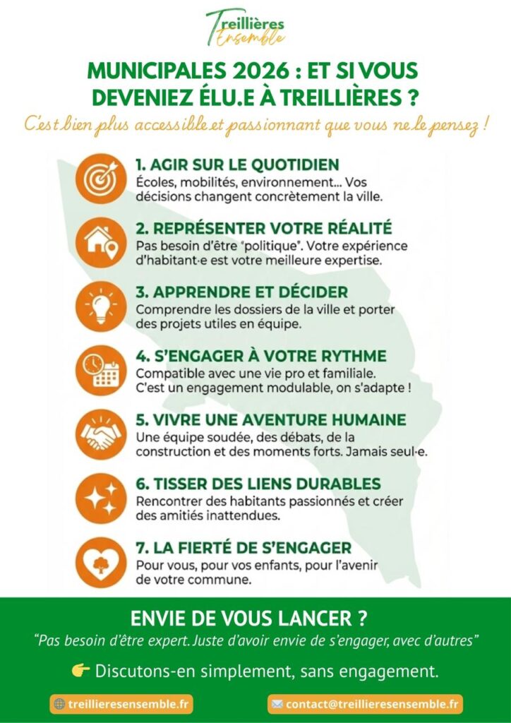 Devenir élu.e à Treillières : pourquoi ?
